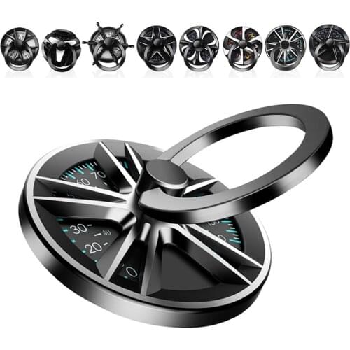 Gyro Finger Ring Holder Hand Spinner Rotary Rotation Metal Mobile Phone Holder Stand For iPhone 11 Pro Samsung Phone Ring Holder