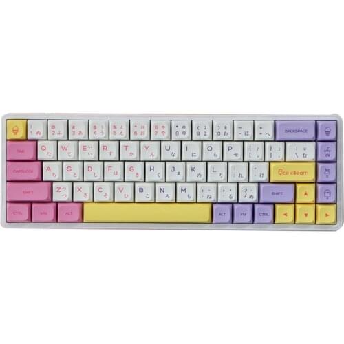 XDA Profile Icescream Ethermal Dye Sublimation Fonts PBT Keycap For Wired USB Mechanical Keyboard Cherry MX Switch Keycaps