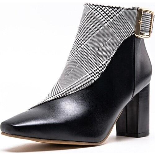 Okkdey 2020 new Womens Rubber Shoes Rain Zipper Luxury Designer Booties Ladies Winter Footwear Fashion Pointy High Heel
