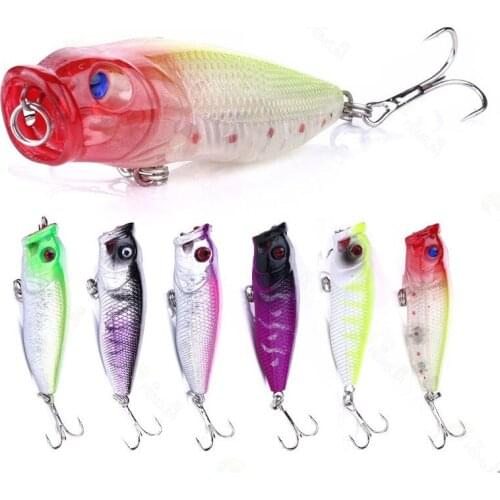 1PC 6.5CM 9G Popper Lures for Fishing Lures Carp Saltwater Crankbait Floating Wobbler Jerkbait Mini Catfish Popper Topwater Bait