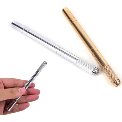 1Pc Microblading Pen Tattoo Machine Permanent Stainless Steel Makeup Eyebrow Tattoo Manual Pen