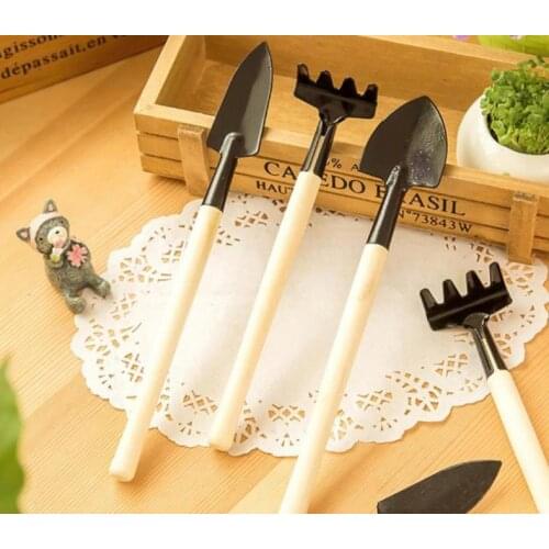 100set 3pcs/set mini gardening tools Household succulents potted flower Gardening tools Stainless steel gardening shovel suit SN