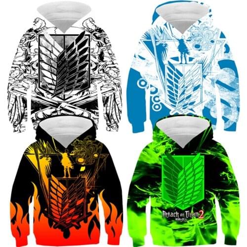 3D Attack on Titan Hoodies Men Season 4 Hildrens Sweatshirt Anime Streetwear Oversized Pullover Ropa De Hombre Hip Hop Harajuku