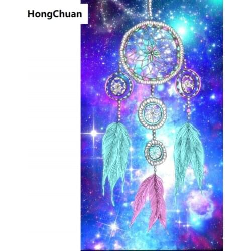 Wind chime full square round diamond painting mosaic cross stitch 5D DIY rhinestone embroidery home decoration Christmas gift