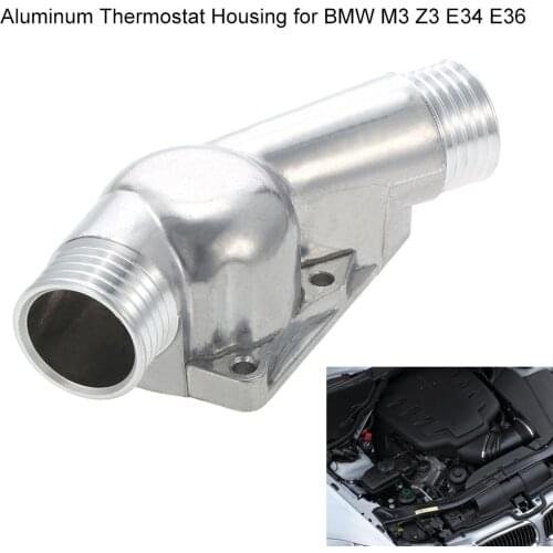 Aluminum Thermostat Housing Cover with Gasket for BMW M3 Z3 E34 E36