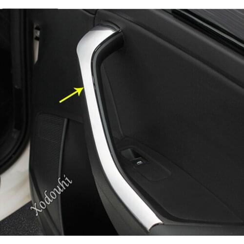 Car Sticker Molding Door Window Glass Inner Panel Armrest Lift Switch Button Trim Frame For Skoda Kodiaq 2017 2018 2019 2020