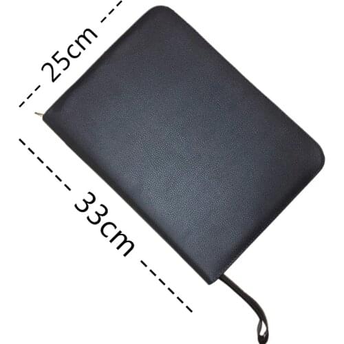 New Fountain Pen/Roller Pen Black Color PU Leather Zipper Case for 48 Pens hot selling school Office pencil bag