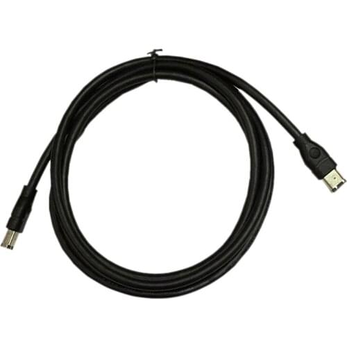 Black IEEE 1394 Firewire 400 to Firewire 400 Cable, 6 Pin/6 Pin Male / Male - 10 FT