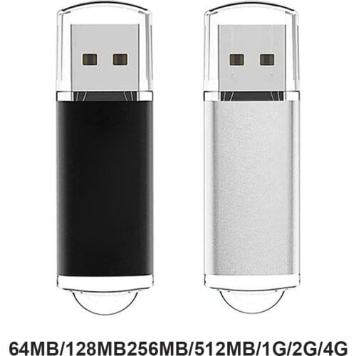 CW10029 High Speed USB 2.0 Flash Drive Clear Cap Zinc Alloy Pen Thumb Drive 64MB/128MB/256MB/512MB/1G/2G/4G Bright color U disk