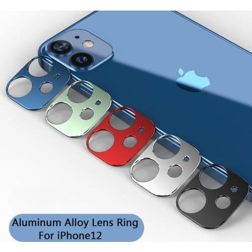 For iPhone12 Luxury Camera Guard Circle Case Cover Ring Bumper Aluminum Alloy For iPhone12Pro Mini Rear Camera Protector