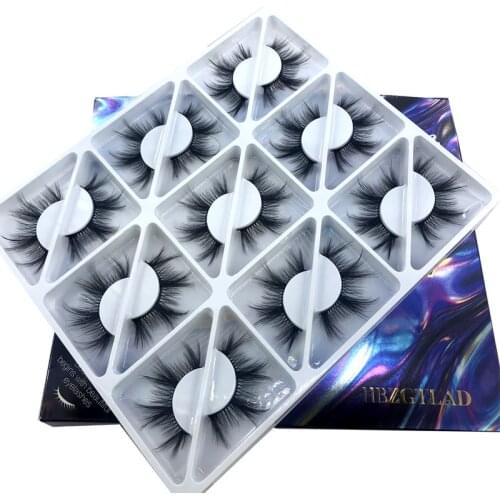 HBZGTLAD 9 pairs 16-25mm natural 3D false eyelashes fake lashes makeup kit Mink Lashes extension mink eyelashes maquiagem