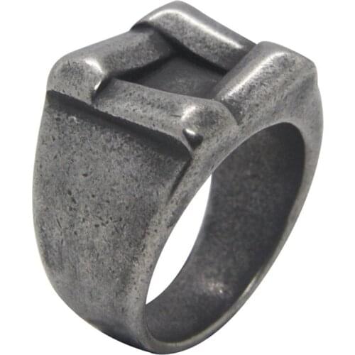 Rany&Roy Newest Mat Solidarity Ring 316L Stainless Steel Fashion Jewelry Classic Cool Ring