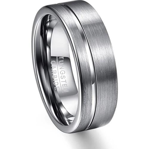 Fashion Women Ring Classic Men Stainless Steel Wedding Bands Engagement Simple Unisex Rings Anniversary Gift Jewelry