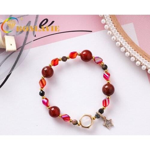 Summer Bracelet Korea Cute Women Girls Ocean Stars Beads Bracelet Fashion New Girlfriend Jewelry Gifts Beads Charm Bracelet