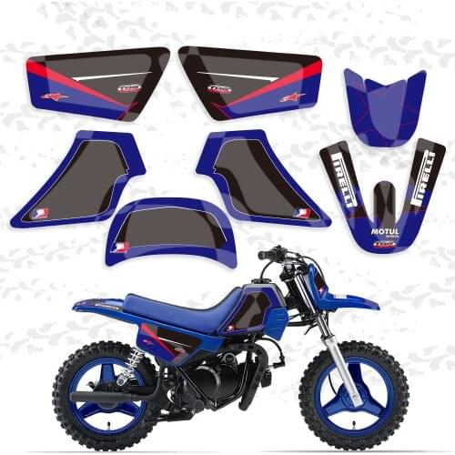 Motorcycle New Style TEAM GRAPHICS&BACKGROUNDS DECAL STICKERS Kits For Yamaha PW50 PW 50 PIT bike Autocollant moto