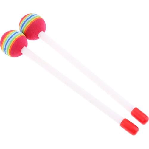 Pack of 2 Hand Drum Mallets Beaters Plastic for Baby Kids Musical Toy