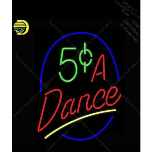 A Dance Neon sign Real Glass Tube Bulbs Light Bar Beer Club icons light ub world series anuncio luminoso lampara neon lampe neon