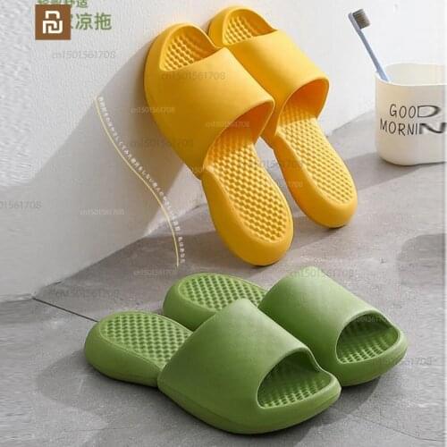Xiaomi mijia step on shit slippers bathroom bath non-slip sandals household men and women home sandals and slippers