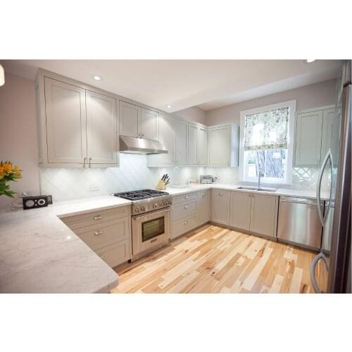 2017 new shaker style traditional custom made solid wood kitchen cabinets matt wooden kitchen cabinetery SKC1612013