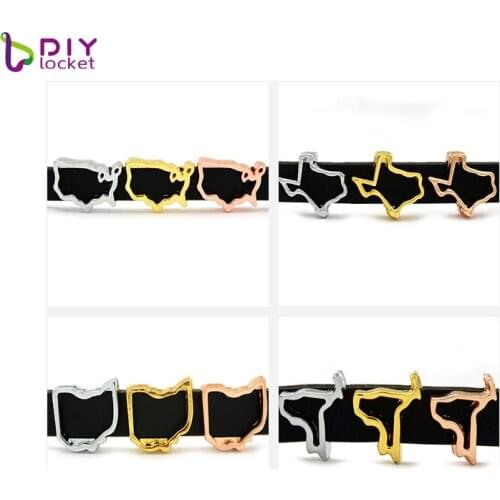 Wholesale 10pcs/lot 8MM Slide Charms Fit DIY Wristband Belt & Bracelet LSSC308-407