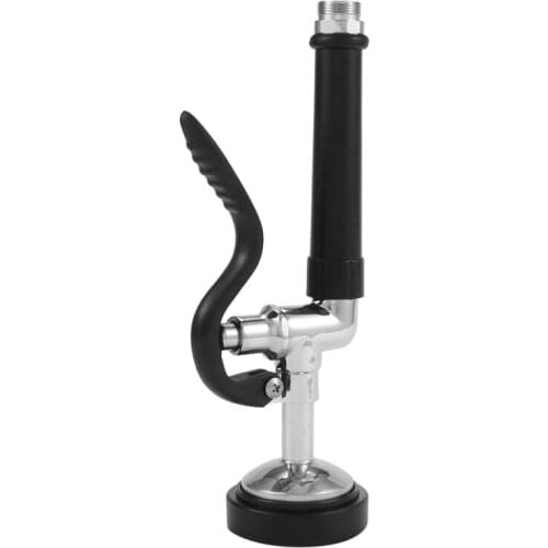 Pre Rinse Sprayer Commercial Kitchen Faucet Parts Chrome Finished (Black)