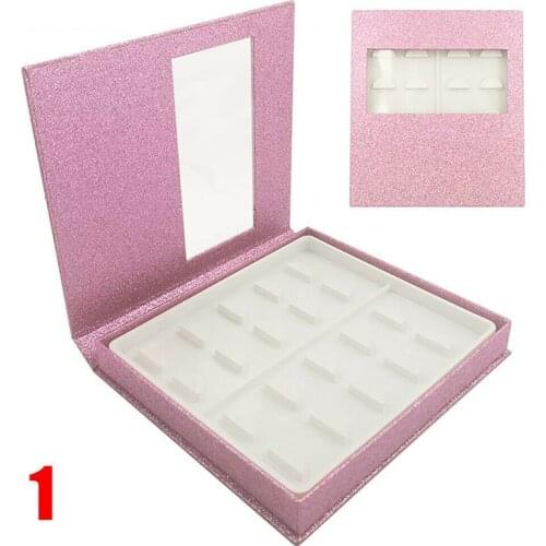 Empty Eyelash Storage Book Container Organizer Glitter Lash Packaging Box Sample Catalog Makeup Display 9 Colors
