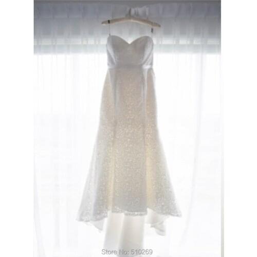 Custom Made Mermaid Sweetheart Gorgeous Lace Vestido De Noiva Robe De Mariee Bridal Gowns Wedding Dresses