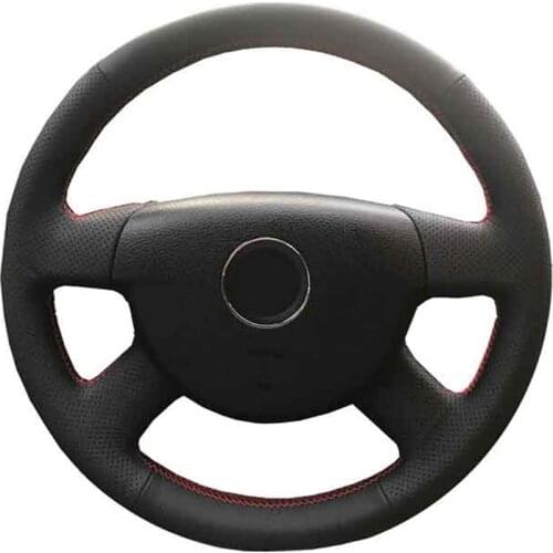Car Steering Wheel Cover For Volkswagen VW Passat B6 Customize DIY Steering Wrap Microfiber Leather Hand Sewing