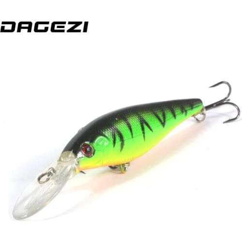 DAGEZI 10pcs/lot Minnow Fishing Lure 0.5-1.5M Deep swim hard bait 11CM 9G artificial baits minnow fishing wobbler pesca