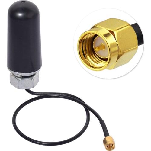 Superbat 890-960/1710-1880MHz 2dbi Vertical Mobile SMA GSM Antenna Booster Vehicle Roof Mount Aerial 30cm 50W for Jeep