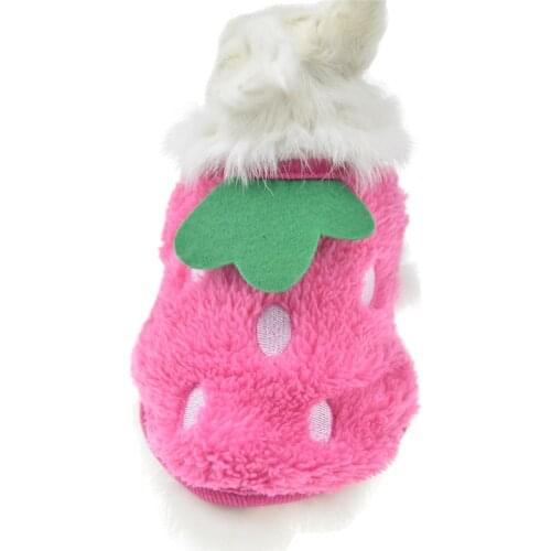 Winter Fleece Bunny Rabbit Guinea Pig Clothes For Mini Milk Dog Cat Teacup Small Animal Chinchilla Ferret Costume Vest Hoodie