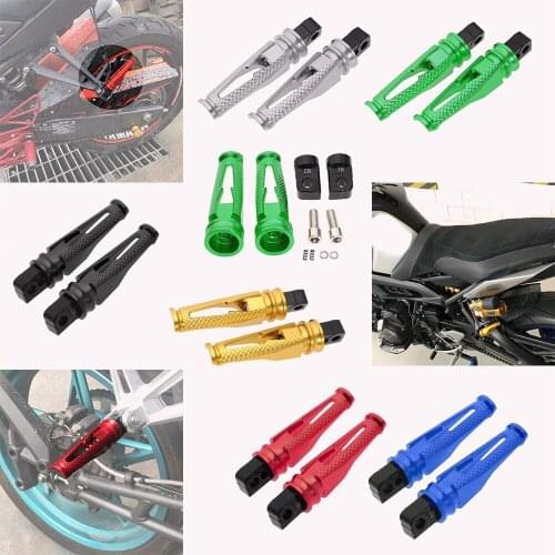 Passenger Footrests Rear For SUZUKI GSXR1300 Hayabusa, GSXR600/750 06-, GSX-S100 Aluminum