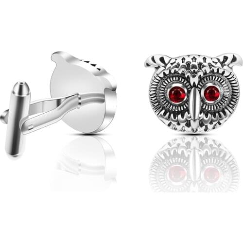 Owl Cufflinks High-quality French Mens Unisex Business Shirts Accessories Gifts Personality Vintage Metal Animal Cuff Links