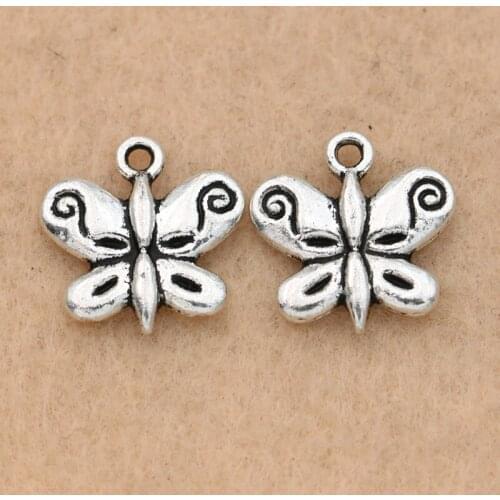 10pcs Tibetan Silver Tone Dragonfly Butterfly Bee Charm Pendants Jewelry Diy Jewelry Making Bracelet Accessories