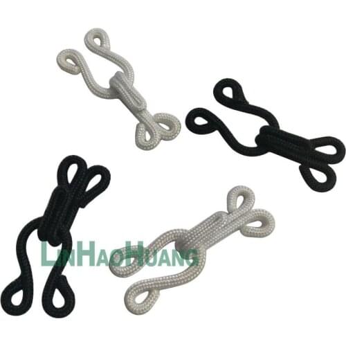 100sets/lot Fabric Covered Brass Hook/Eye Closure Bra Back Repair Fasteners Sew On Fur Coat Suit Trousers