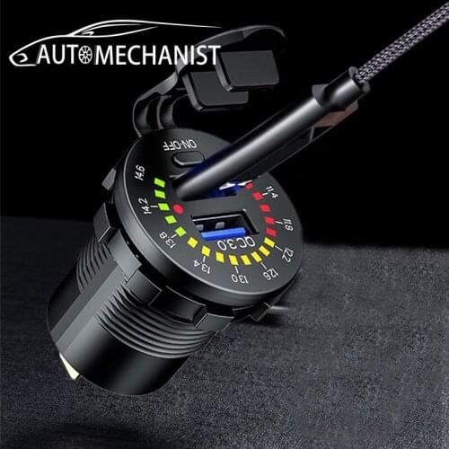 12V Car Fast Charger QC 3.0 Car Cigarette Lighter Charges Dual USB Auto Charging Adapter For Samsung Huawei iphone Xiaomi