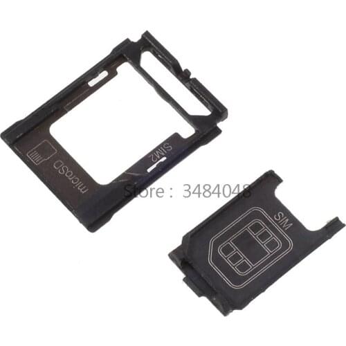 5set/lot SIM + SIM2 Micro SD Card Tray Holder Parts for Sony Xperia XZ Premium