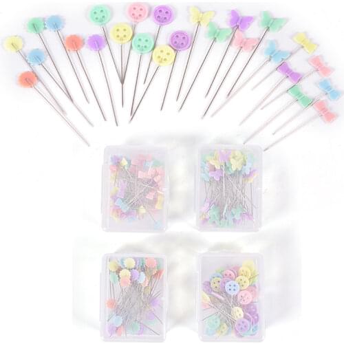 50X Patchwork Pins Flower Button Head Pins DIY Quilting Tool Sewing Accessories