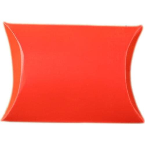 50Pcs Colorful Pillow Candy Box Kraft Paper Christmas Gift Packaging Boxes Candy Bags Wedding Favors Birthday Party Decorations