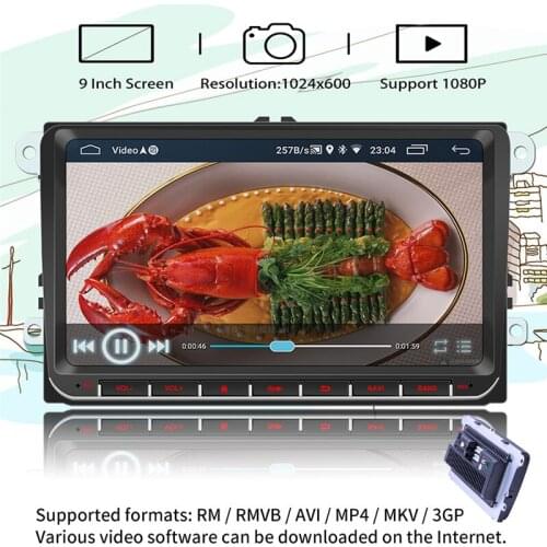 9" Android 9.1 Car Radio GPS Navigation Multimedia Stereo for Golf MK5