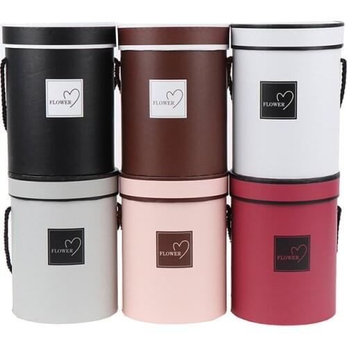 Bouquet Flowers Box Packaging Artificial Flower Arrangement Stand Vase Home Wedding Party Decor Gifts Boxes With Lid