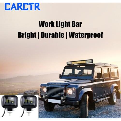 CARCTR Car Led Work Light 30W Jeep Wrangler Motorcycle Modified Off-road Inspection Spotlight Lights ATV Offroad Accessories