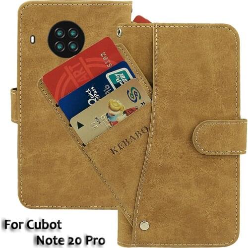 Vintage Leather Wallet Cubot Note 20 Pro Case 6.5" Flip Luxury Card Slots Cover Magnet Phone Protective Cases Bags