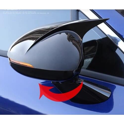 FOR KIA K5 Optima 2020 2021 Car Body SIDE DOOR REARVIEW MIRROR COVER STICKER TRIM Car-styling ABS Carbon Print Auto Parts