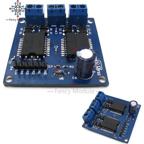 New Dual MC33886 DC Motor Driver Module 5A for Robot Smart Car 5-12V Stepper Motor Driver Board
