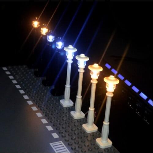City Street Mini Model Light LED Lamps 7 Ports LED USB Light-Emitting Classic Brick Compatible All Brands Light Building Blocks