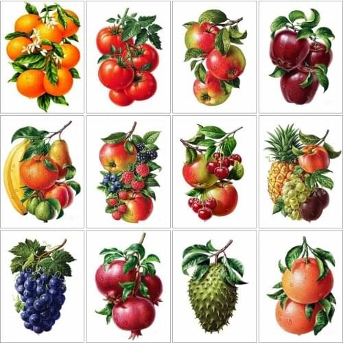 Fresh Fruit Diamond Painting Full Square New Arrival Handmade Gift Diamond Embroidery Landscape Mosaic Home Decoration