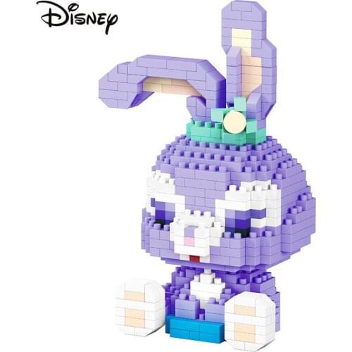 Disney Building Blocks Stellalou Duffy Gelatoni Bear Cookieann Mirco Diy 3d Model Brick Anime Figures Childrens Toys Shape Gift