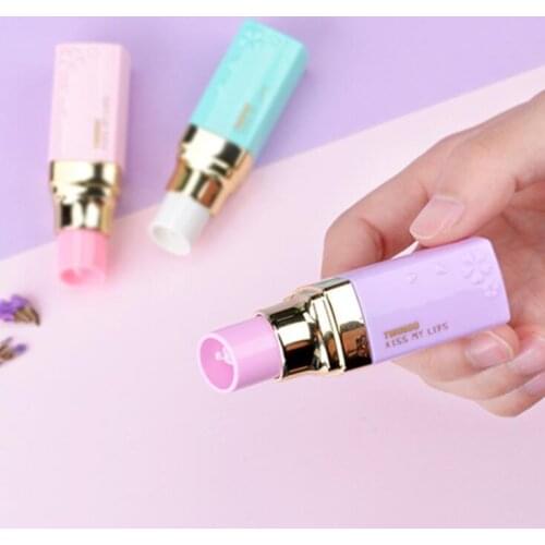 New Arrival Kawaii Lips White Out Correction Tape Study Work Corrector Tool Stickers Kids Gift School Office Stationery