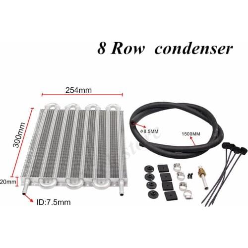 Car modification For universal accessories car air conditioning tube belt condenser car 4/6/8 Row condenser